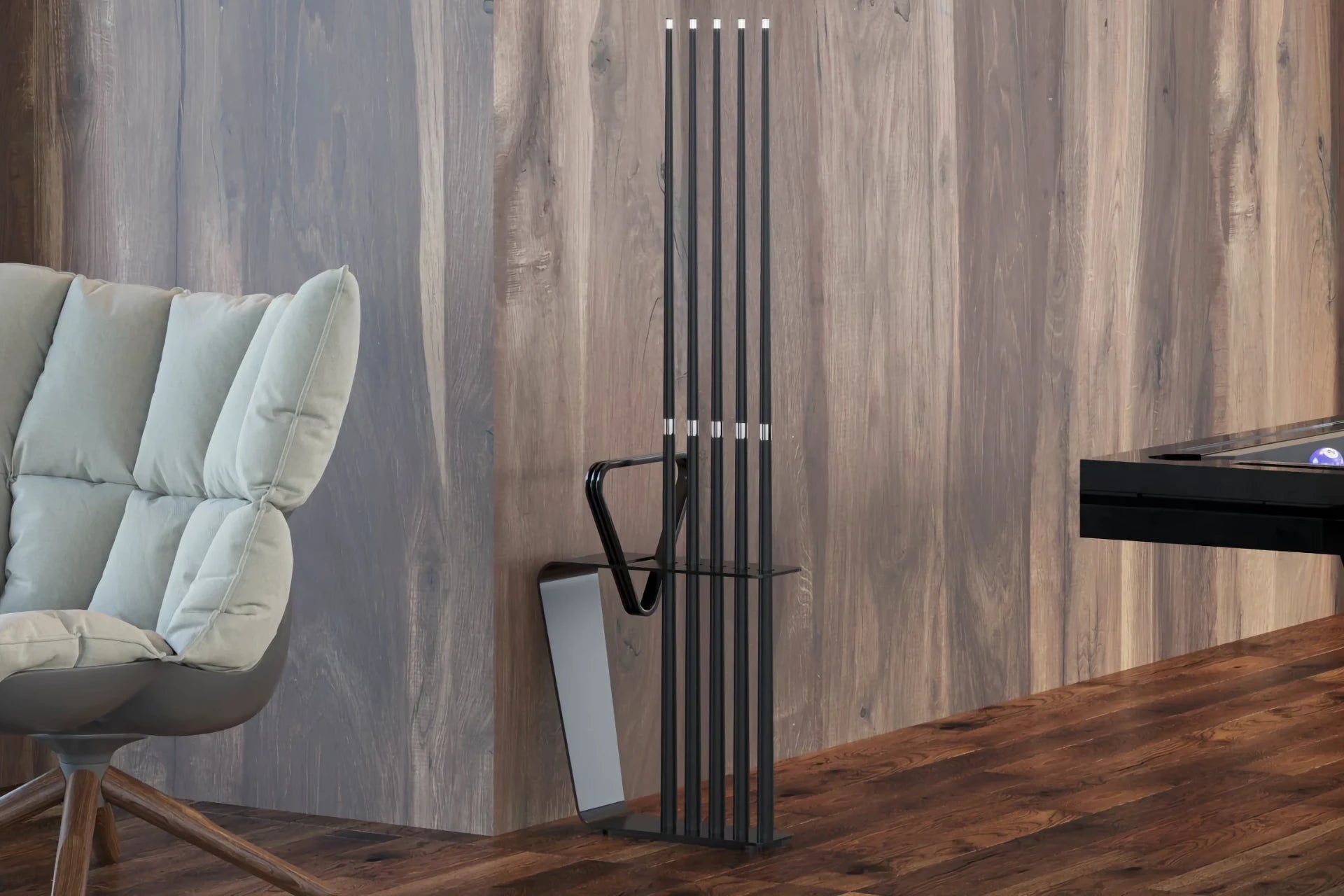 Urack Black Floor Cue Rack